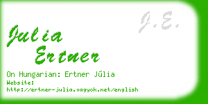julia ertner business card